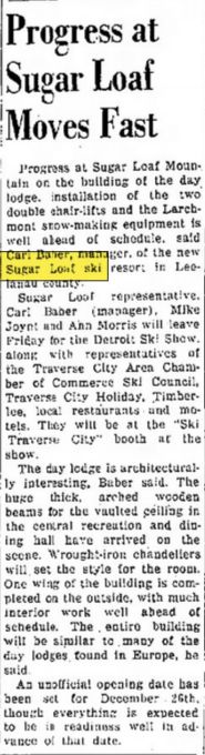 Sugar Loaf Resort - Oct 1964 Major Expansion (newer photo)